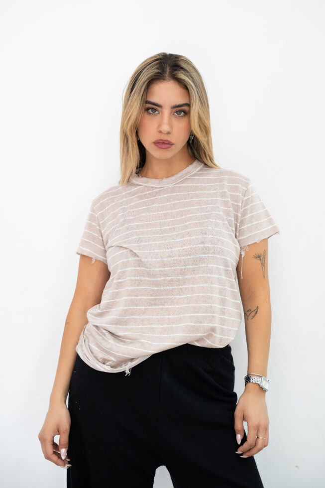 בייסיק קרעים פסים צבע אבן