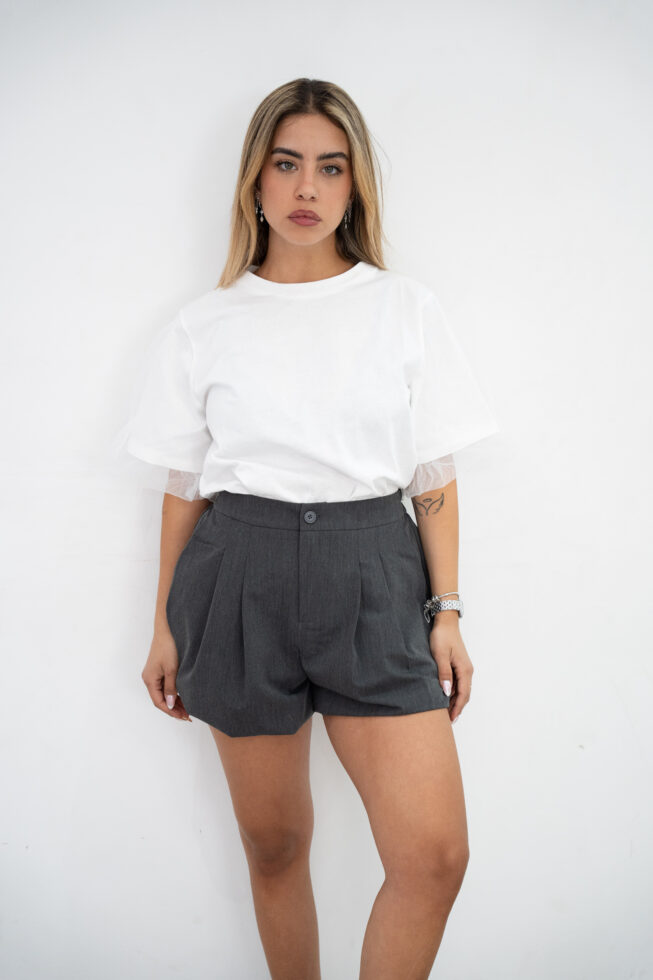 טישרט כתפיים שיפון לבנה (2)