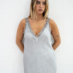 שמלה מקסי תכלת אפור (1) שמלה מקסי תכלת אפור (1)