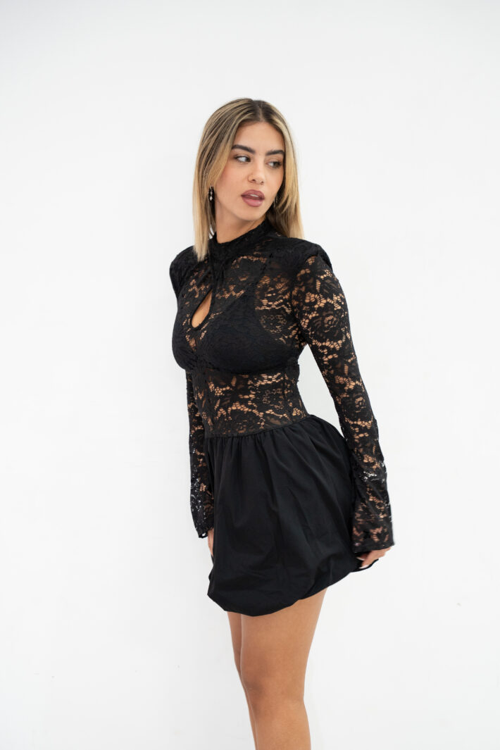 שמלה תחרה שחורה (4) שמלה תחרה שחורה (4)